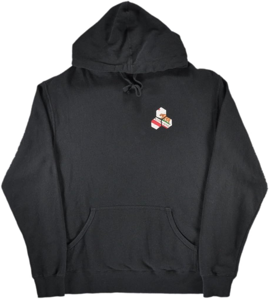 Channel Islands Surfboards Cali Distressed Hex Hood Sweatshirt, Black, Medium
