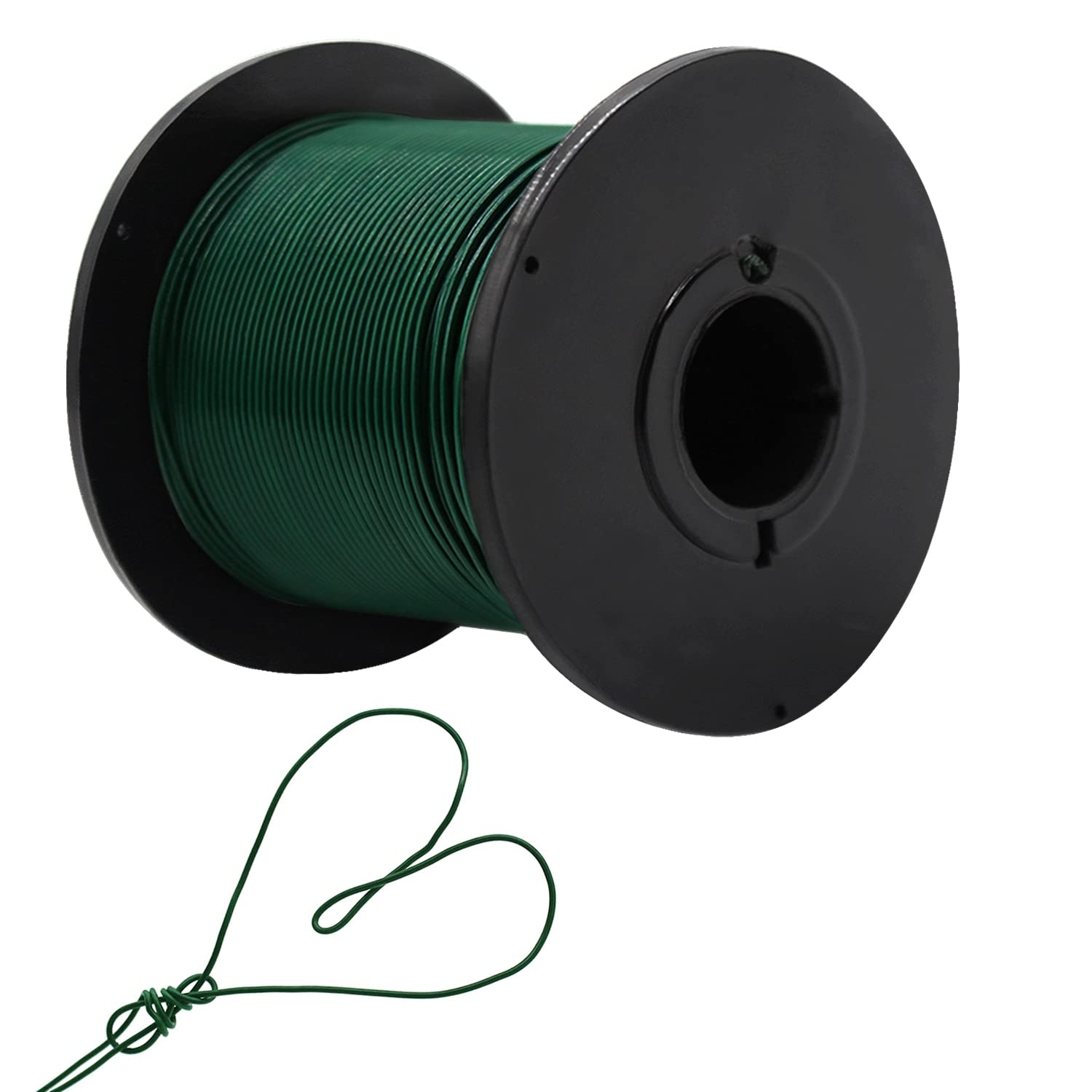 Anvin Flexible Paddle Wire - 100m Dark Green, 22 Gauge, for Crafts, Christmas Wreaths, Garlands and Floral Arrangements