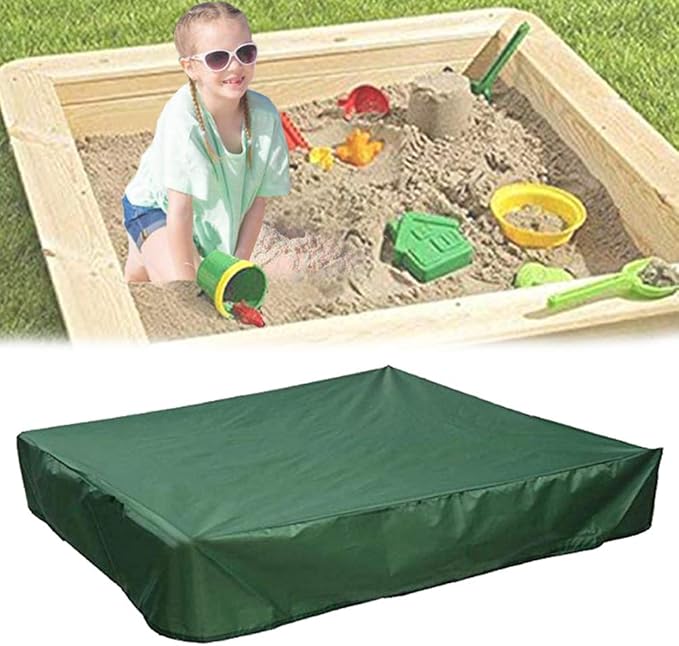 Oslimea Sandbox Cover with Drawstring, Square Dustproof