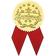 Award Stickers, Gold Certificate Stickers (96 Pieces. 1.7 in)