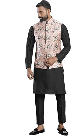 mens kurta pajama set with jacket