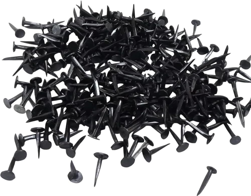 Merriway BH02815 Blued Cut Carpet Upholstery Tacks Nails 13mm 100g Black