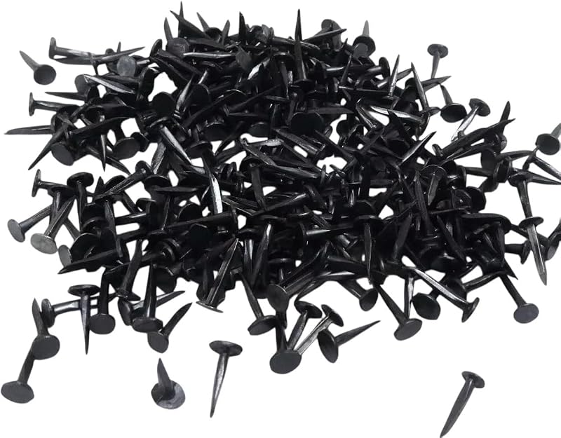 Merriway BH02815 Blued Cut Carpet Upholstery Tacks Nails 13mm 100g Black