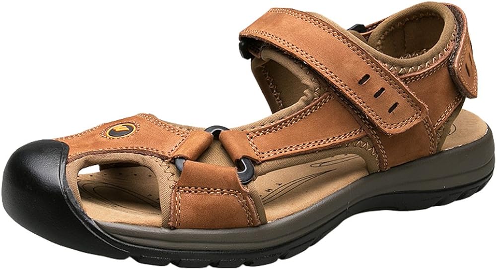 WENTSVEN Sandles Outdoor Closed Toe Beach Hiking Sandals for Women Brown 43 Amazon.co.uk Shoes
