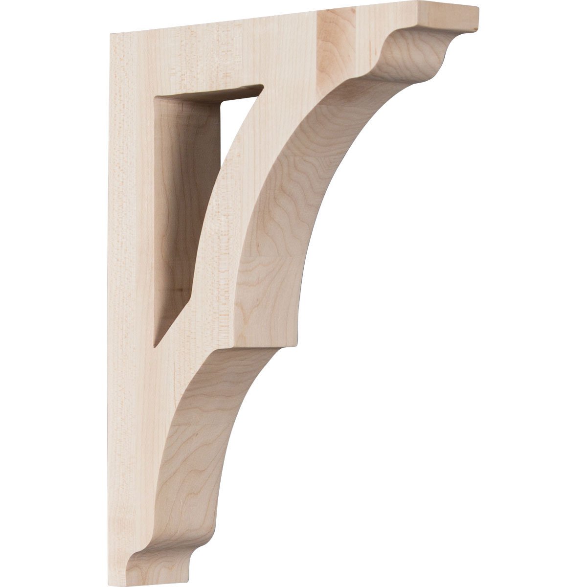 Ekena Millwork BKTW01X07X10AVAL-CASE-6 1 3/4" W x 7 D x 10 1/2" H Medium Avila Wood Bracket, Alder (