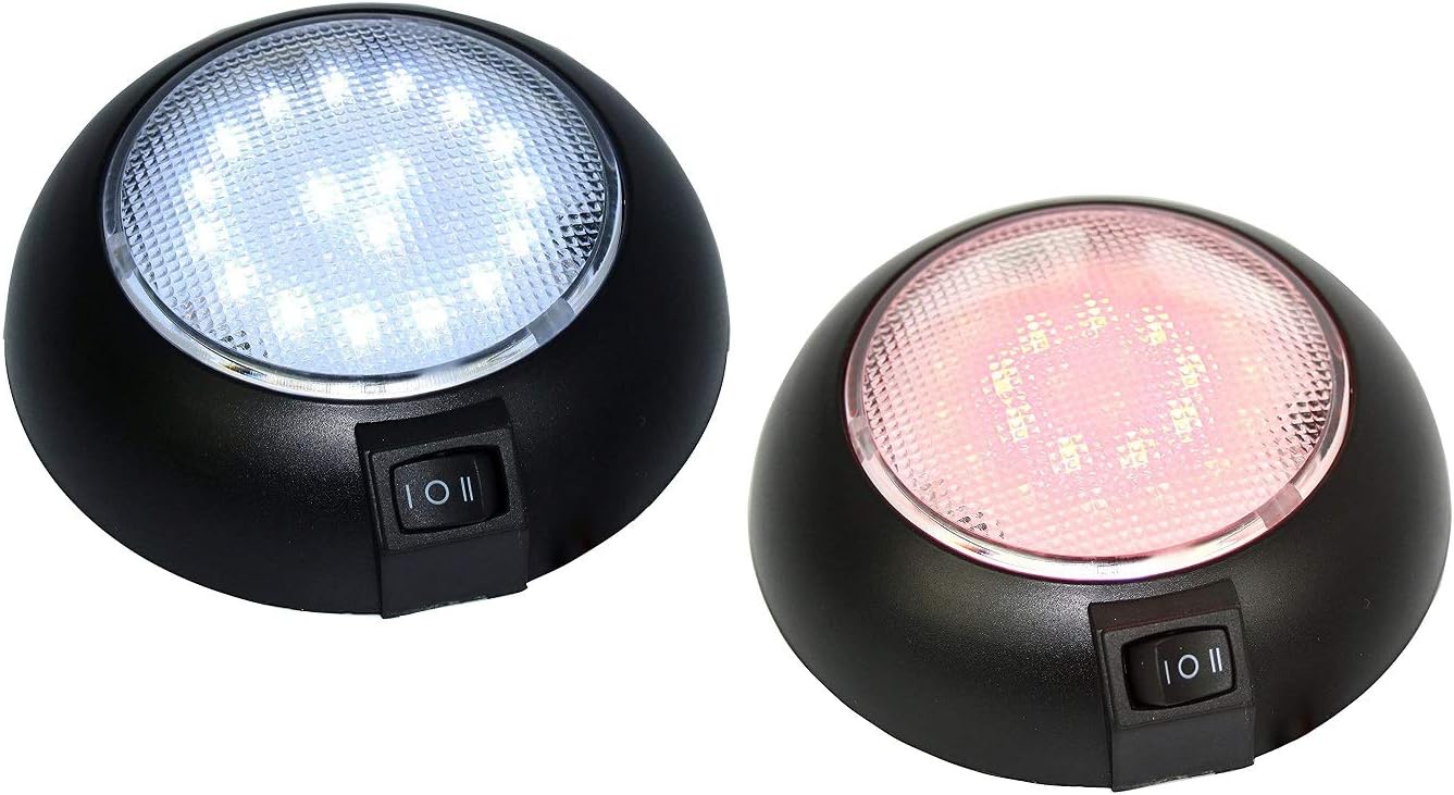 Amazon Com Led Dome Light 4 5 High Power White Red Led Downlight 12 Volt Fixed Mount For Home Auto Truck Rv Boat And Aircraft Home Improvement