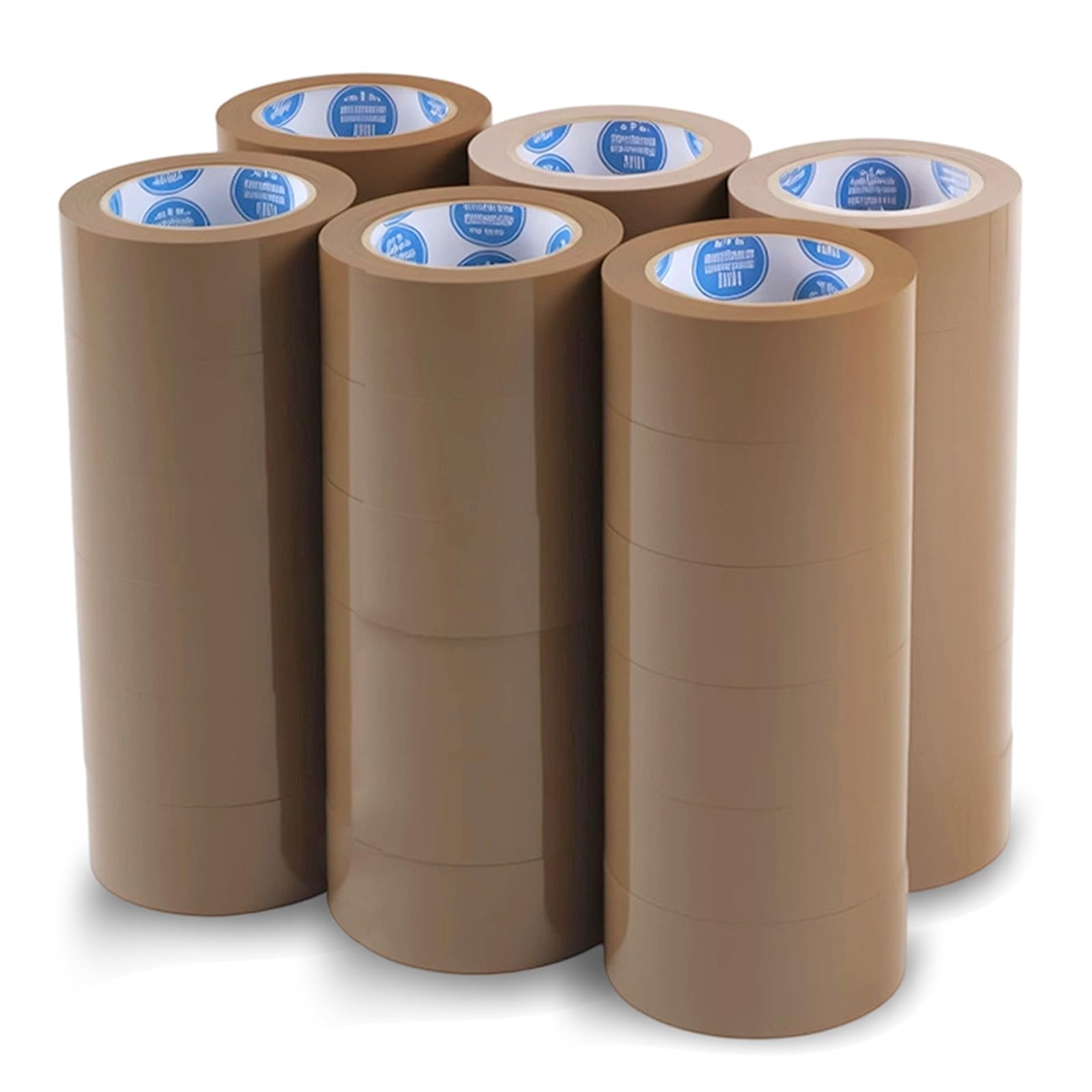 Photo 1 of 2Inch Brown Packing Tape, 2.0 Mils 110 Yards - High Tensile Strength for Shipping, Moving Boxes Sealing & Packaging, Superior Hold and Tear Resistance