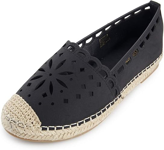 women's perforated slip on shoes