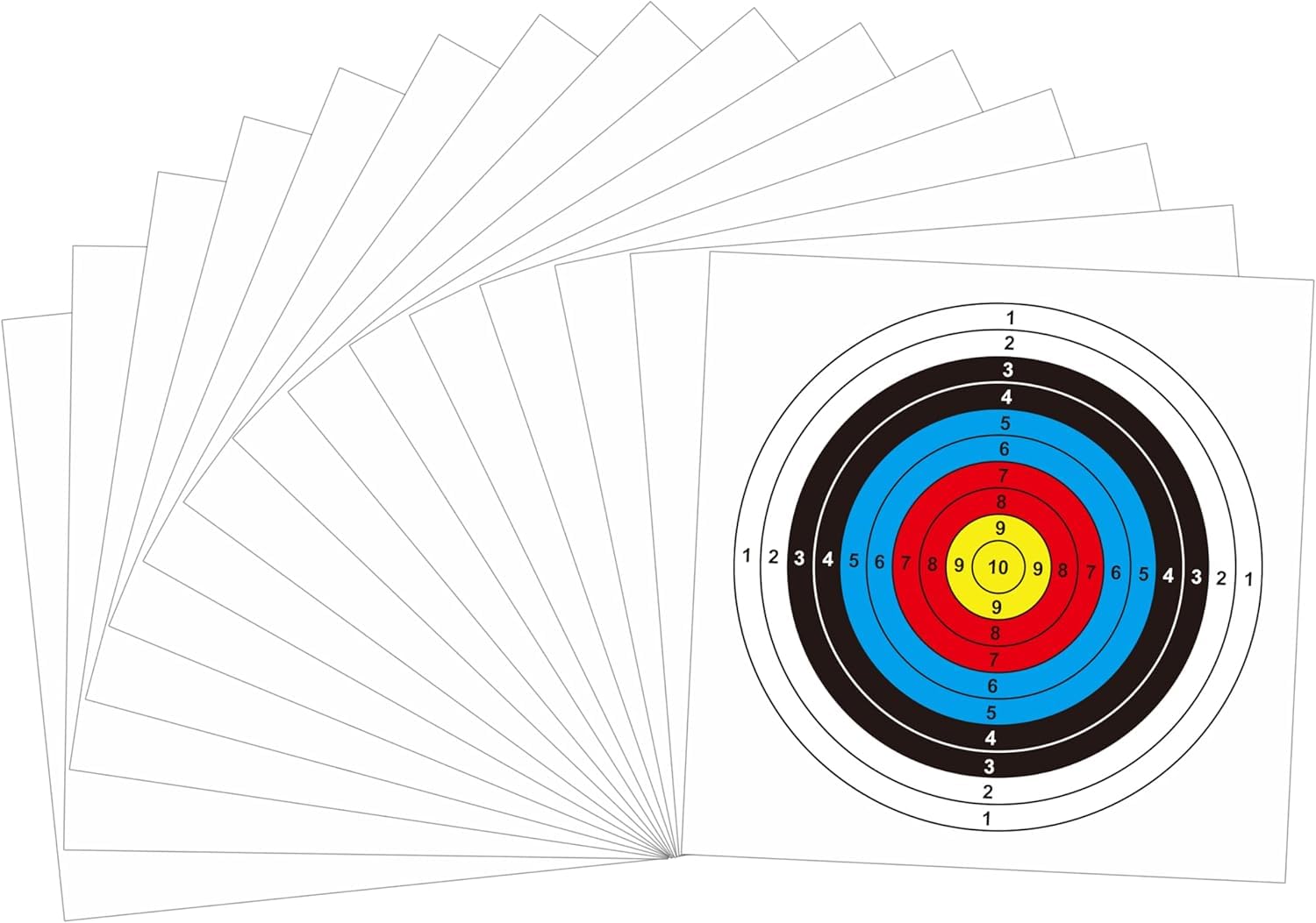BOOSTEADY 50pcs Paper Targets, Air Gun Pistol Rifle Pellet Targets 30x 22cm Each
