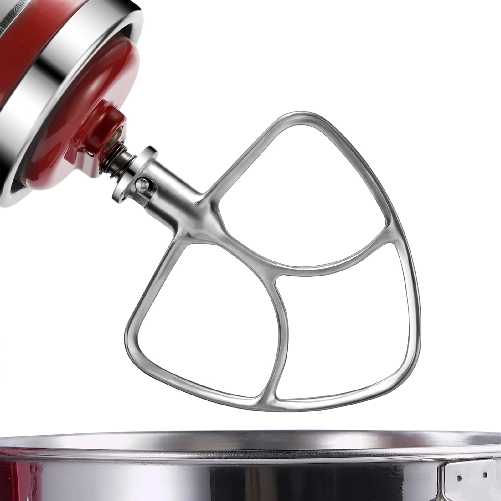 Stainless Steel Flat Beater Attachment for Kitchenaid 4.5-5 Qt Tilting Head Stand Mixer, Replacement Paddle Fits KitchenAid Classic and Artisan Series Mixers, Dishwasher Safe