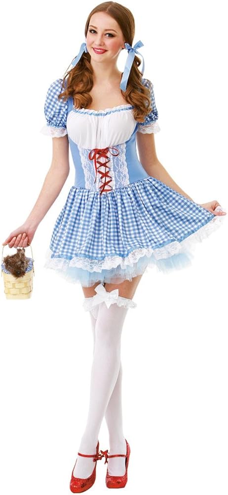 Kansas Belle Women's Halloween Costume Sexy Dorothy of Oz Blue Checkered Dress