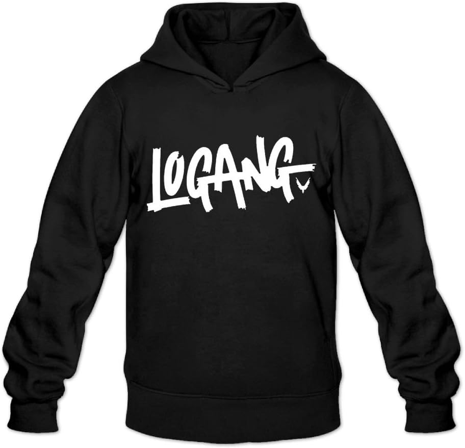 Jake Paul and Logan Paul Maverick Men Hooded Sport Sweatshirt Blcak