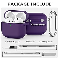 Ljusmicker for AirPods 4 Case Cover 2024 with