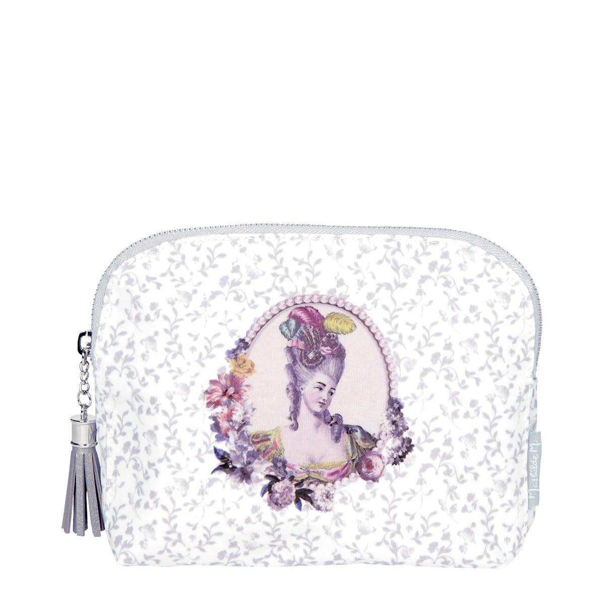 Women's Beauty Case Mathilde M Makeup Bag Travel Toiletry Bag Courtisanes Grey Small Model