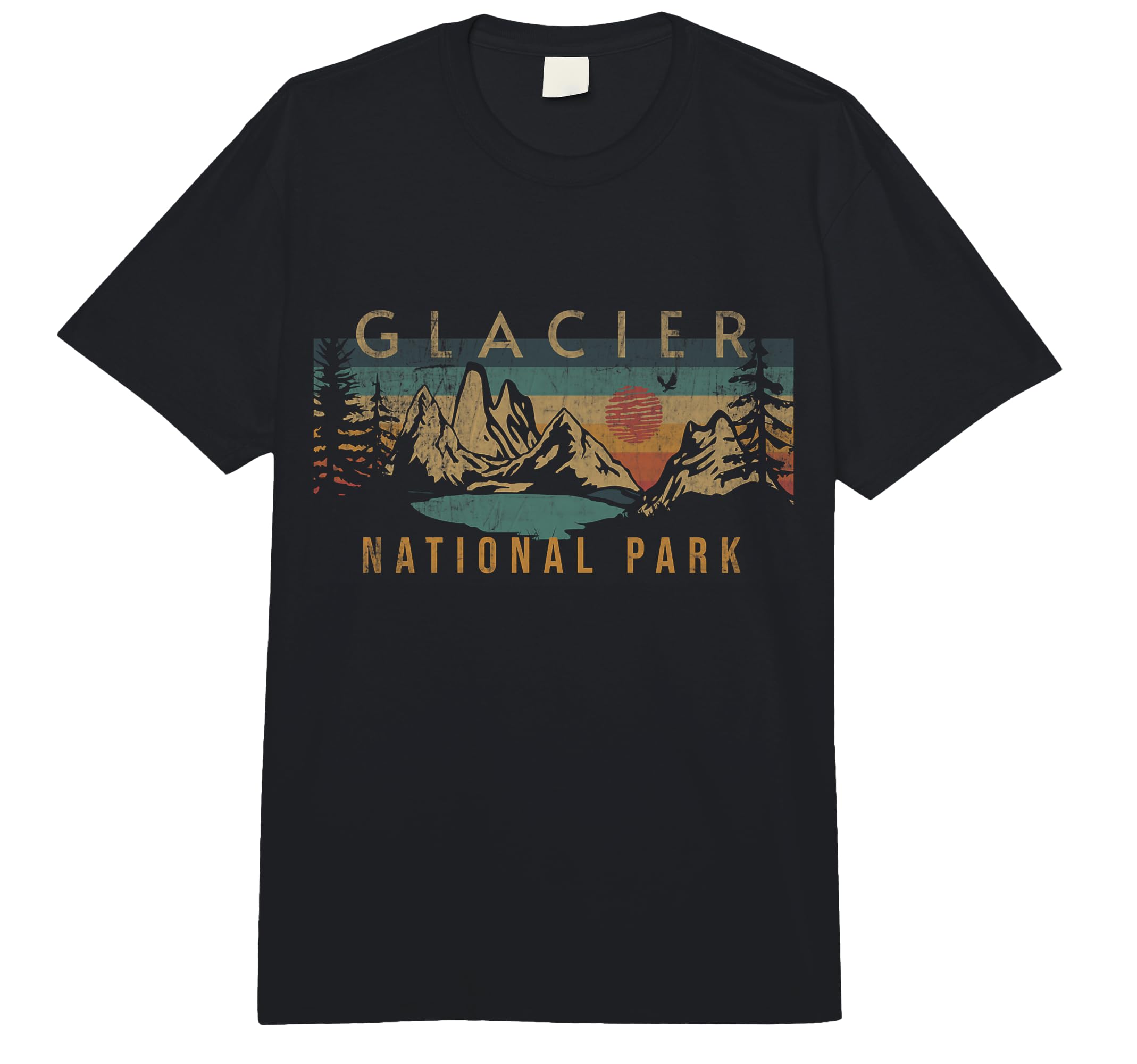 Photo 1 of ***(RED)****Glacier National Park Comfort Colors Adult Heavyweight T-shirt ***(RED)****