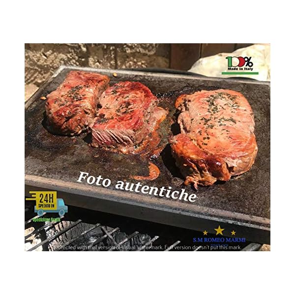 Piastra in Pietra LAVICA Ollare - Refrattaria dell'Etna per Forno Elettrico  \u0026 Gas, Barbecue, Bistecchiera per Pizza e… - KeepCost.com