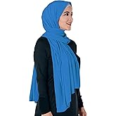 Lina & Lily Non-see-through Premium Jersey Maxi Hijab Head Scarf Wrap for Muslim Women