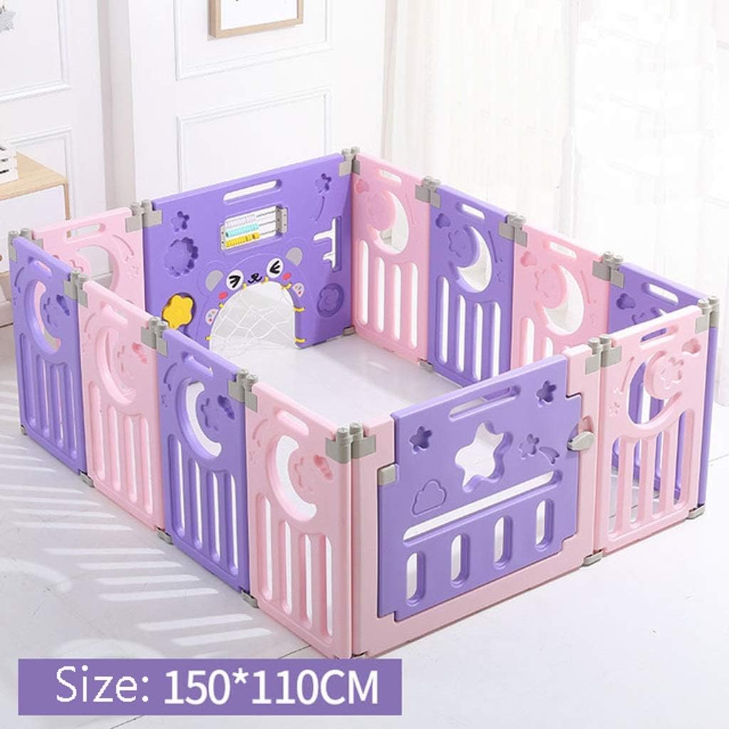 purple playpen for baby