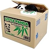 TUSEASY Cartoon Stealing Coin Bank, Automatic Cute Piggy Bank for Kids, Electronic Money Saving Box, Birthday Toys Gifts for