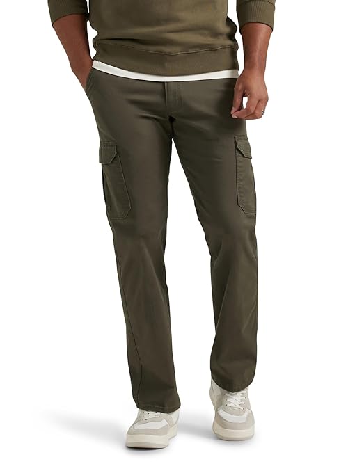 Lee Men's Extreme Motion Twill Cargo Pant Frontier Olive 38W x 30L