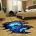 3D Space Galaxy Wall Stickers, Blue Dolphin in The Ocean Starry Sky Wall Decals Home Art Decor for Kids Babys Children Bedroom Rooms Ceiling Living Room Nursery