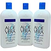 Aloe Vera Skin Care Lotion (16 oz) - Pack 3 – Soothing Moisturizer with Pure Aloe Vera – For Dry, Sensitive Skin – Lightweight, Non-Greasy, Instant Dry Skin Relief