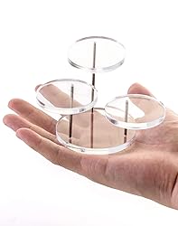 QWORK Round Acrylic Products Display Riser