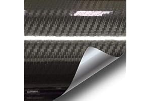 VVIVID Epoxy High Gloss Black Carbon Vinyl Automotive Wrap Film DIY Easy to Install No Mess (2ft x 5ft)