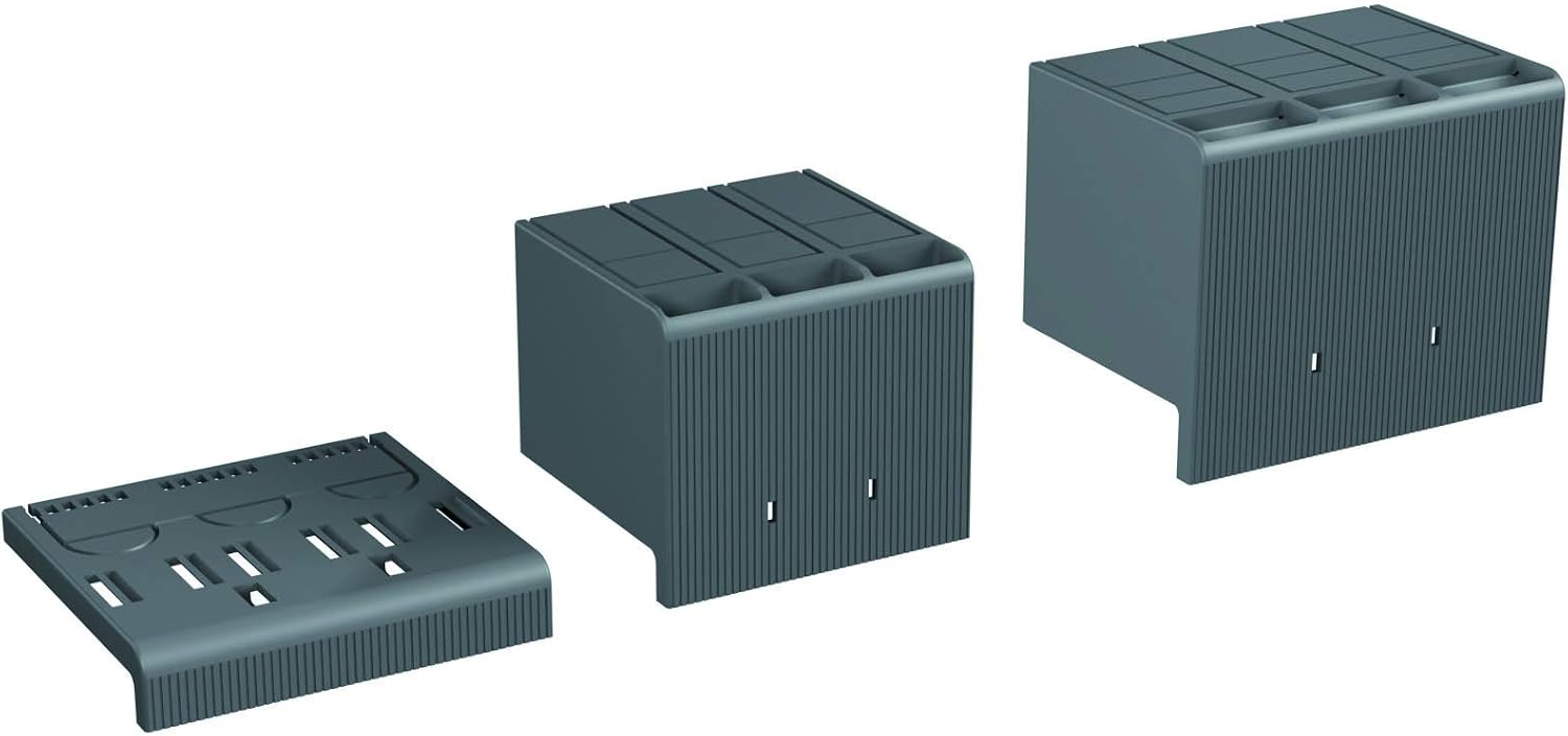 ABB Low Terminal Covers for Tmax XT 4 Pole, 2pcs, XT4 (ABB1SDA066663R1), Grau