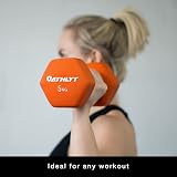 Athlyt Neoprene Dip Dumbbell Set 2 x 2kg Orange view 7