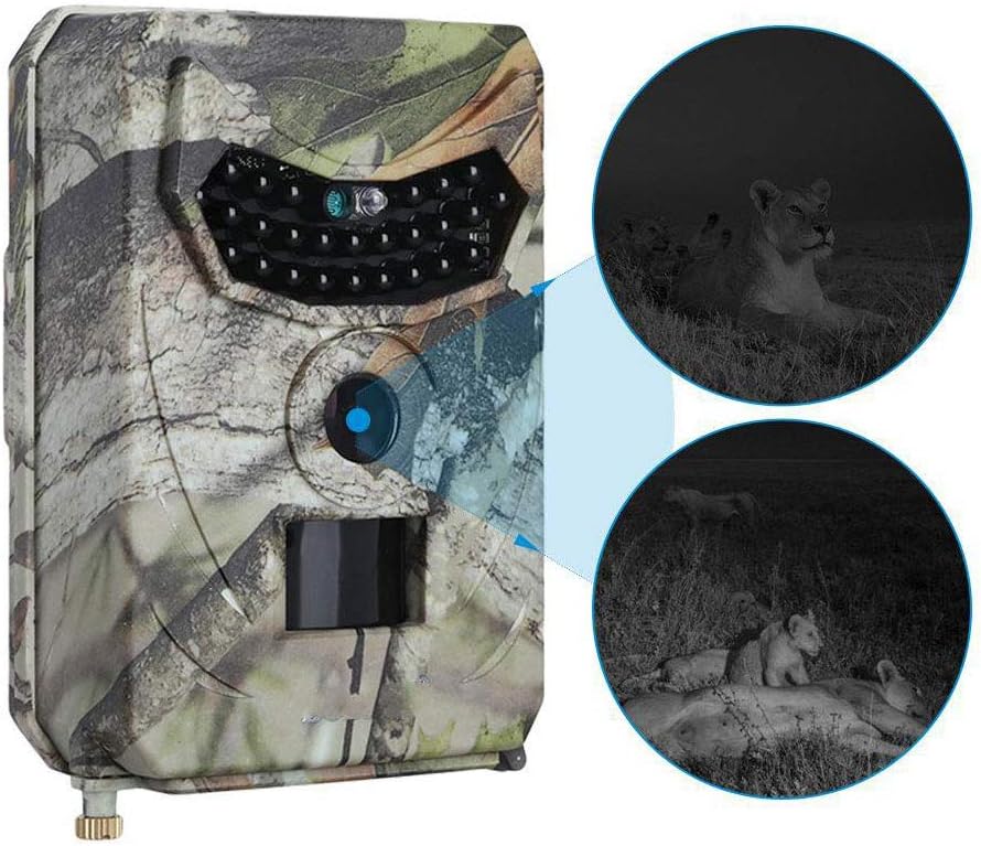Trail Camera Automatic Hunt, Field Game Anti-Theft Surveillance Infrared Night Vision Hunting Camera,1080P Full HD Resolution