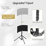 TONOR Isolation Shield Pack with Tripod Stand and Pop Filter for Mics view 6