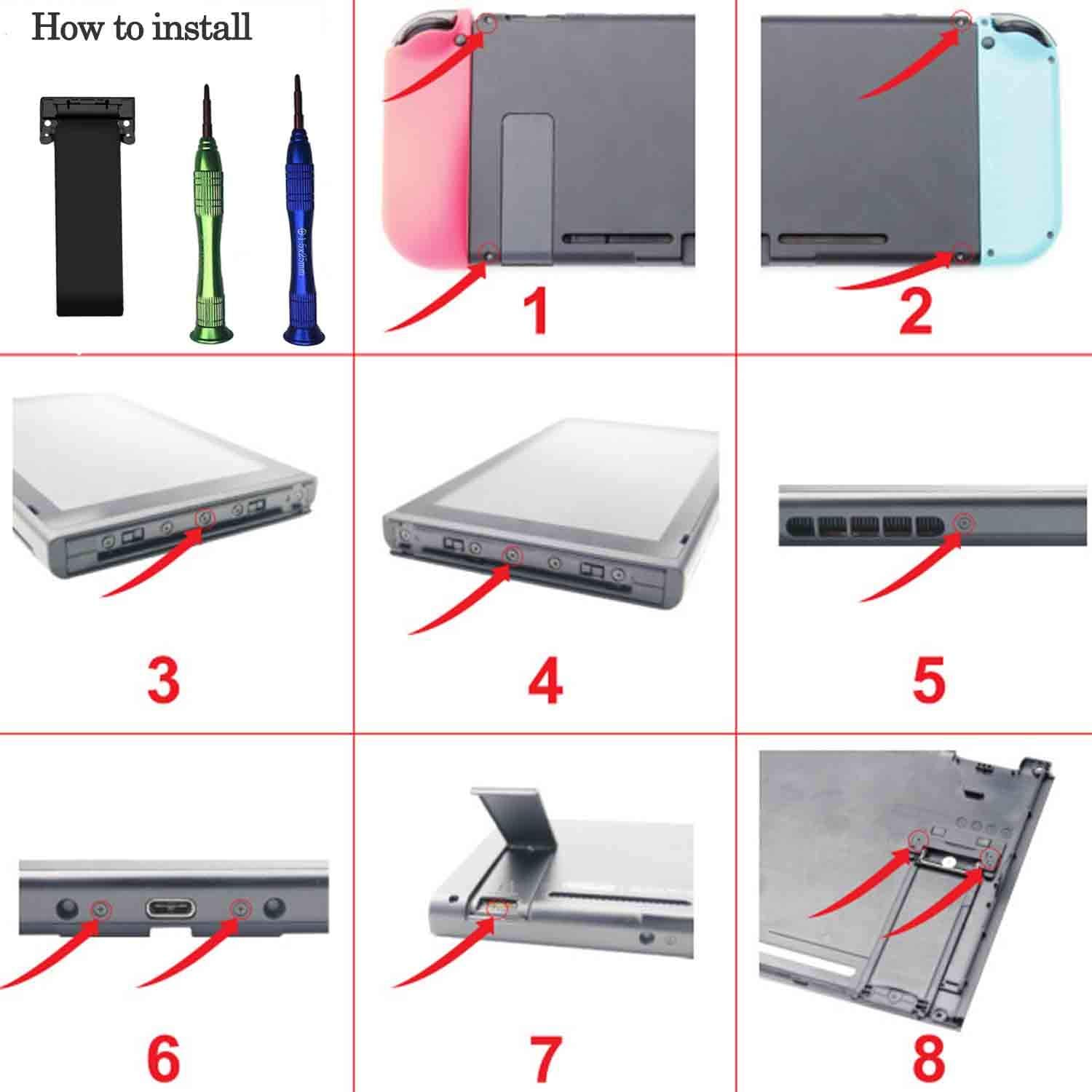 nintendo switch kickstand replacement amazon