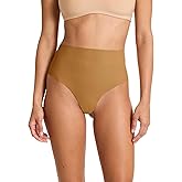commando Classic High-Rise Thong | Luxury-Tech European Microfiber Thong | Raw-Cut with Invisible Finish | High Coverage Front | Caramel, X-Small-Small
