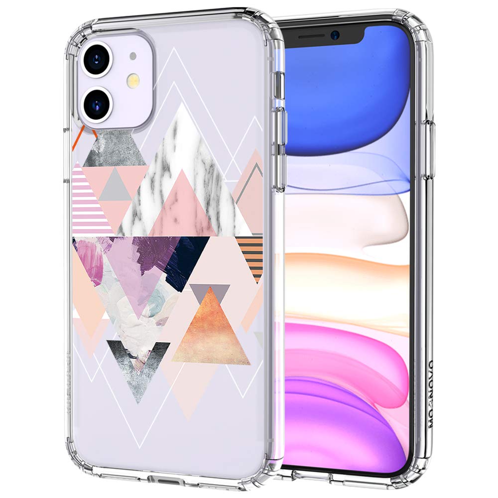 MOSNOVO Geometric Marble Pattern Designed for iPhone 11 Case,Clear Case  with Design,TPU Bumper with Protective Hard Case Cover