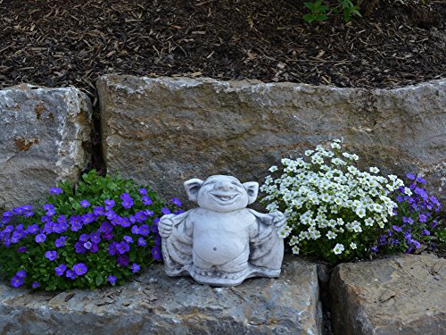 gartendekoparadies.de Lustiger Troll Fledermaus Dracula aus Steinguss, frostfest – Bild 5