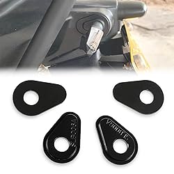 LQMY Accessories 4 Pcs Black Motorcycle Turn Signal