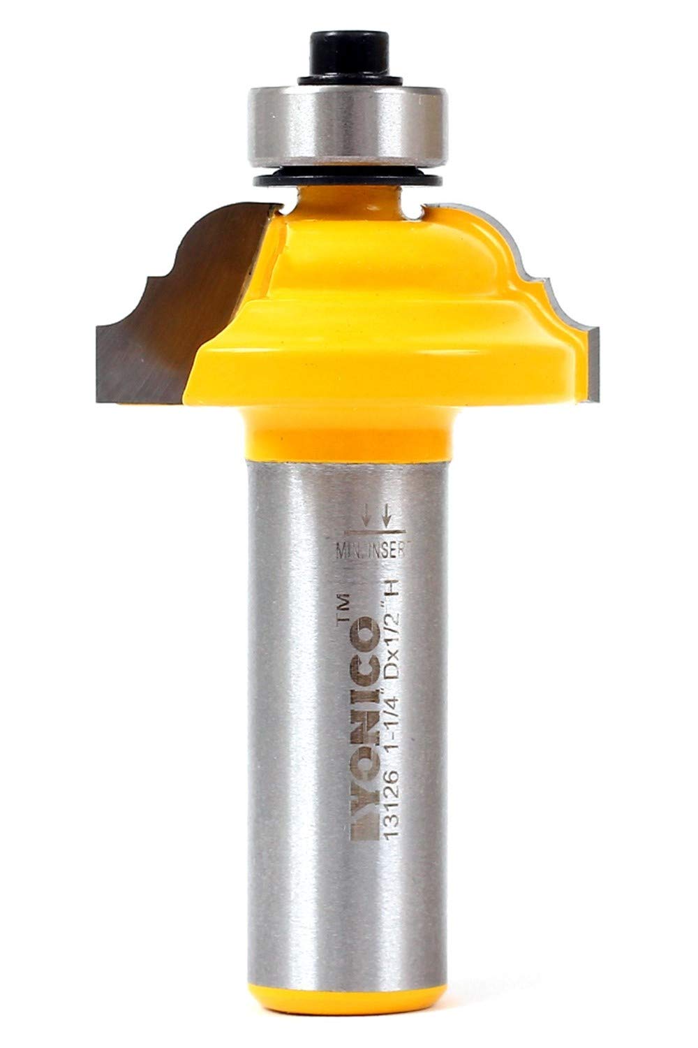 Yonico 13126 - Classical Roman Ogee Edge Forming Router Bit, Cutting Depth: 3/8" - 1/2" Shank — image 1