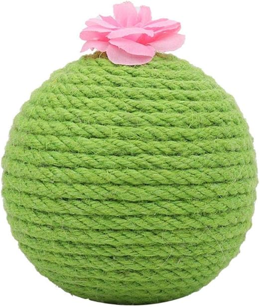 Cat Ball Toy Scratcher Ball Sisal Cactus Ball Interactive Cat Mint Toy