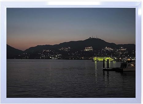 Amazon Dx ポスター 安永新一 長崎港から夕焼けの稲佐山を眺める フレーム付き 白 63cm 44cm 日本製 撥水 P Ps Ysg Tf6o4x Wh アートフレーム ポスター オンライン通販