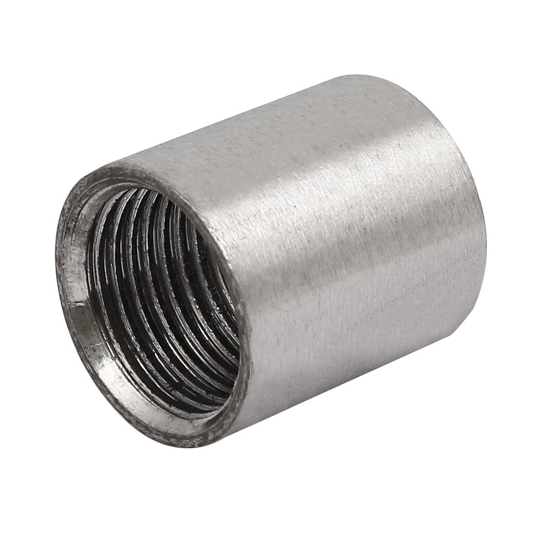 sourcing map 1/2BSP Stainless Steel Female Thread Weld On Straight Joint Nozzle Adapter