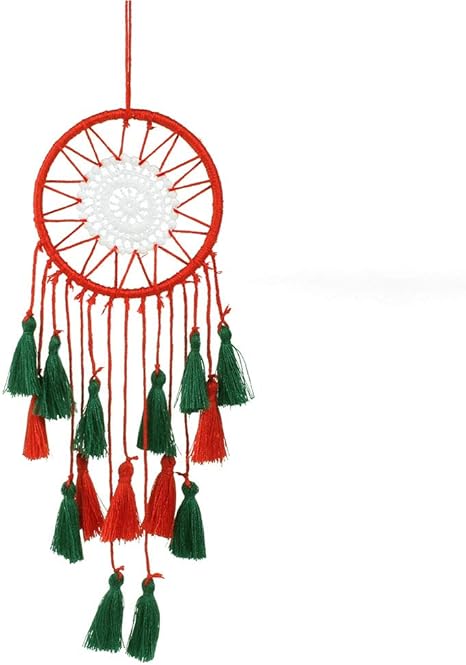 Amazon Co Jp ドリームキャッチャー 幸せ守る捕夢網 壁掛け 手作り織ドリームキャッチャー 風鈴 窓飾り 自宅装飾 部屋の背景の吊り下げ 壁飾り クリスマスプレゼント 手作り 工芸品 ホーム キッチン