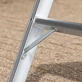 TOUGH MASTER Aluminium Work Platform Foldable Step Ladder 76x30CM Indoor Outdoor view 6