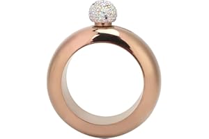 Bracelet Flask for Women, 3.5 OZ Stainless Steel Secret Wine Flask Wrist Hip Flask Funnel Gift Pocket Flasks Wine Alcohol Wri