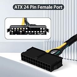 COMeap 24 Pin to 6 Pin ATX PSU Power Adapter Cable