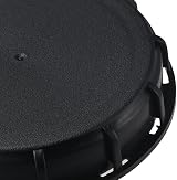 Fudeshe IBC Tote Lid Cover Black Plastic Screw-on Round 162mm ID Gasket Sealed view 6
