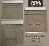 SAMPLES: LeafsOut Micro Mesh DIY Install it yourself Rain Gutter Guard (ALL)