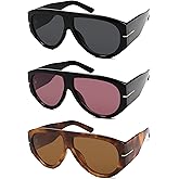 HERJOUR Oversized Retro Aviator Sunglasses Womens Mens 70s Classic Vintage Sun Glasses AR82227