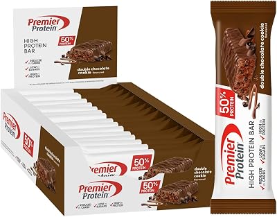 High Protein Bar Double Chocolate Cookie 16x40g - High Protein Low Sugar Riegel + Palmölfrei