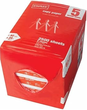 cost of a ream of copy paper